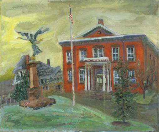 town hall painting