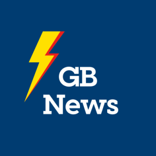 Icon for GB news with lightening strike
