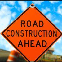 Road construction sign 