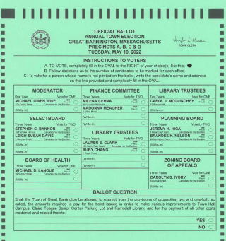 sample ballot 2022 electon