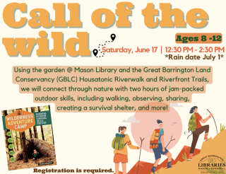 Call of the wild library program flyer