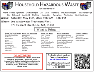 flyer for household hazardous waste event