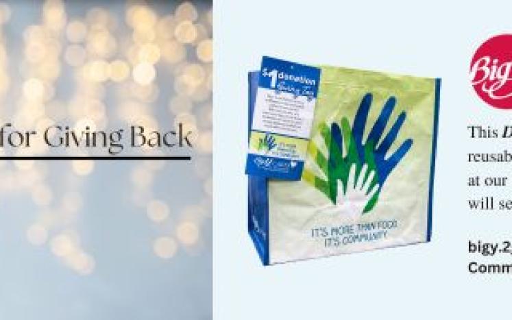 Community Bag and use the Giving Tag Program
