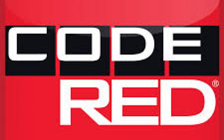 image says code red