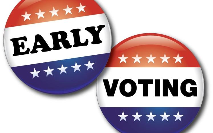 image says early voting