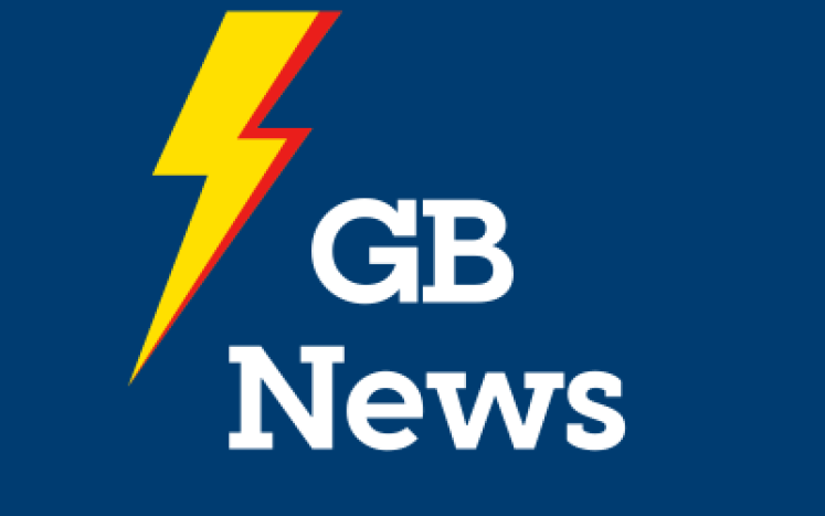 Icon for GB news with lightening strike