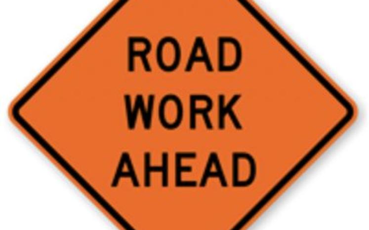road work graphic